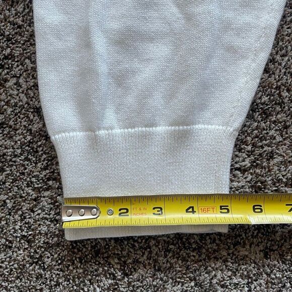 J. Crew jogger pant in cotton-cashmere cream women’s size Large - Picture 10 of 14